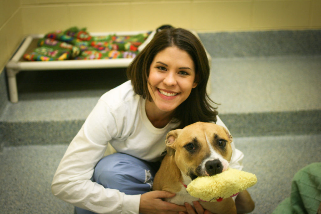 Volunteering at Pet Helpers for the last time in January 2011